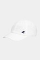 K-Way czapka z daszkiem bawełniana bawełna biały K81433W