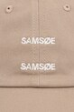 Bavlněná baseballová čepice Samsoe Samsoe SAADDIE U10000001 béžová SS25