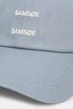 Хлопковая кепка Samsoe Samsoe SAADDIE U10000001 голубой SS25