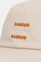 Samsoe Samsoe berretto da baseball in cotone SAADDIE U10000001 beige SS25