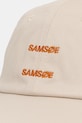 Samsoe Samsoe șapcă de baseball din bumbac SAADDIE U10000001 bej SS25