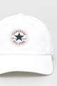 Converse czapka z daszkiem bawełniana 10027421.A18 biały SS25