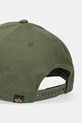 Akcesoria Alpha Industries czapka z daszkiem bawełniana Crew Camo Cap 156903 zielony