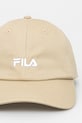 Fila czapka z daszkiem bawełniana Faridokt FCU0139 beżowy SS25