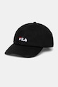 Fila șapcă de baseball din bumbac Faridokt bumbac negru FCU0139