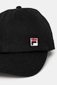 Fila czapka z daszkiem bawełniana Frontera FCU0140 czarny SS25