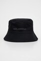 Karl Lagerfeld palarie reversibila din bumbac A2M33040 gri SS25