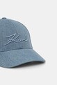 Хлопковая кепка Karl Lagerfeld A2W33058 голубой SS25