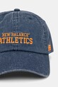 New Balance șapcă de baseball din denim LAH51014NNY bleumarin SS25
