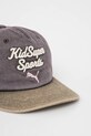 Βαμβακερό καπέλο του μπέιζμπολ Puma PUMA x KIDSUPER BB Cap 260180 μωβ SS25