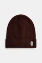 Вовняна шапка A Bathing Ape One Point Knit вовна коричневий 1K80181304