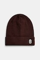 Шерстяная шапка A Bathing Ape One Point Knit шерсть коричневый 1K80181304