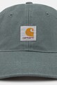 Pamučna kapa sa šiltom Carhartt WIP Icon Cap I033359.2M2XX zelena SS25