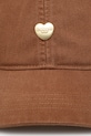 Carhartt WIP czapka z daszkiem bawełniana Heart Metal Cap I034609.08WXX brązowy SS25