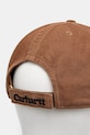 Akcesoria Carhartt WIP czapka z daszkiem bawełniana Heart Metal Cap I034609.08WXX brązowy