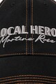 Martine Rose cotton baseball cap Roll Back 1168WP13014 black SS25