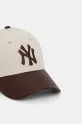New Era czapka z daszkiem bawełniana 60595387 beżowy SS25