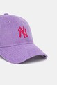 New Era czapka z daszkiem sztruksowa 60595365 fioletowy SS25