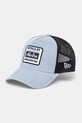 New Era cappello con visiera in velluto a coste cotone blu 60603671