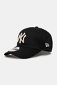 New Era czapka z daszkiem bawełniana gładkie czarny 60595159
