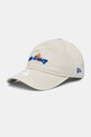New Era czapka z daszkiem bawełniana aplikacja beżowy 60595355