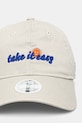 New Era czapka z daszkiem bawełniana 60595355 beżowy SS25
