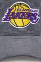 New Era baseball cap Tonal Check Trucker Lakers 60595261 gray SS25