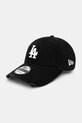 New Era czapka z daszkiem bawełniana Distressed 920 LA bawełna czarny 60595229