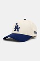 New Era czapka z daszkiem bawełniana Colour Block 940 LA Dodgers bawełna beżowy 60595217