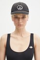Хлопковая кепка Aries Peace Cap AR9000503 чёрный