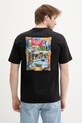Sprayground t-shirt bawełniany czarny SP15012BLK