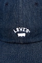 Bavlněná baseballová čepice Levi's 000AG.0003 námořnická modř SS25