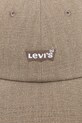 Levi's șapcă de baseball din bumbac 000MP.0002 verde SS25
