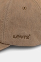 Βαμβακερό καπέλο του μπέιζμπολ Levi's D7589.0017 μπεζ SS25