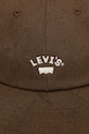 Βαμβακερό καπέλο του μπέιζμπολ Levi's 000AG.0011 καφέ SS25