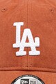 New Era czapka z daszkiem bawełniana Canv 920 LA Dodgers 60595143 pomarańczowy SS25