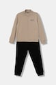 EA7 Emporio Armani trening de bumbac pentru copii bumbac bej 7B000030.AF10380