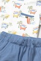 Detská bavlnená súprava Mayoral modrá 1652.3D.Baby.PPYA