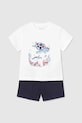 Детски памучен комплект Mayoral памук бял 1654.3E.Baby.PPYA