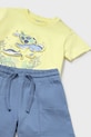 Мальчик Детский комплект из хлопка Mayoral 1654.3E.Baby.PPYA жёлтый