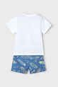 Băieți Mayoral set de bumbac pentru copii 3604.5E.Mini.PPYA albastru