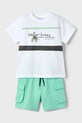 Mayoral set de bumbac pentru copii bumbac verde 3605.5E.Mini.PPYA