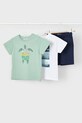 Mayoral set de bumbac pentru copii bumbac verde 3610.5H.Mini.PPYA