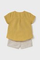 Παιδικό σετ Mayoral Newborn 1211.1F.Newborn.PPYH κίτρινο SS25