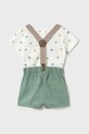 Otroški bombažni komplet Mayoral Newborn 1215.1K.Newborn.PPYH zelena SS25