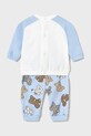 Хлопчик Дитячий спортивний костюм із бавовни Mayoral Newborn 1612.1H.Newborn.PPYH блакитний