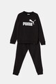 Παιδική φόρμα Puma ESS No.1 Logo Crew Sweat Suit TR πλεκτό ύφασμα μαύρο 686296
