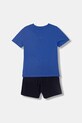 Detská bavlnená súprava Puma ESS 2 COLOR No. 1 Logo Tee and Shorts Set 686298 fialová SS26