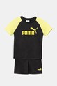 Puma compleu copii ESS No.1 Logo Poly Tee and Shorts Set tricotaj negru 686299