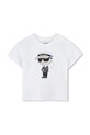 Karl Lagerfeld set de bumbac pentru copii alb Z30502.86.108